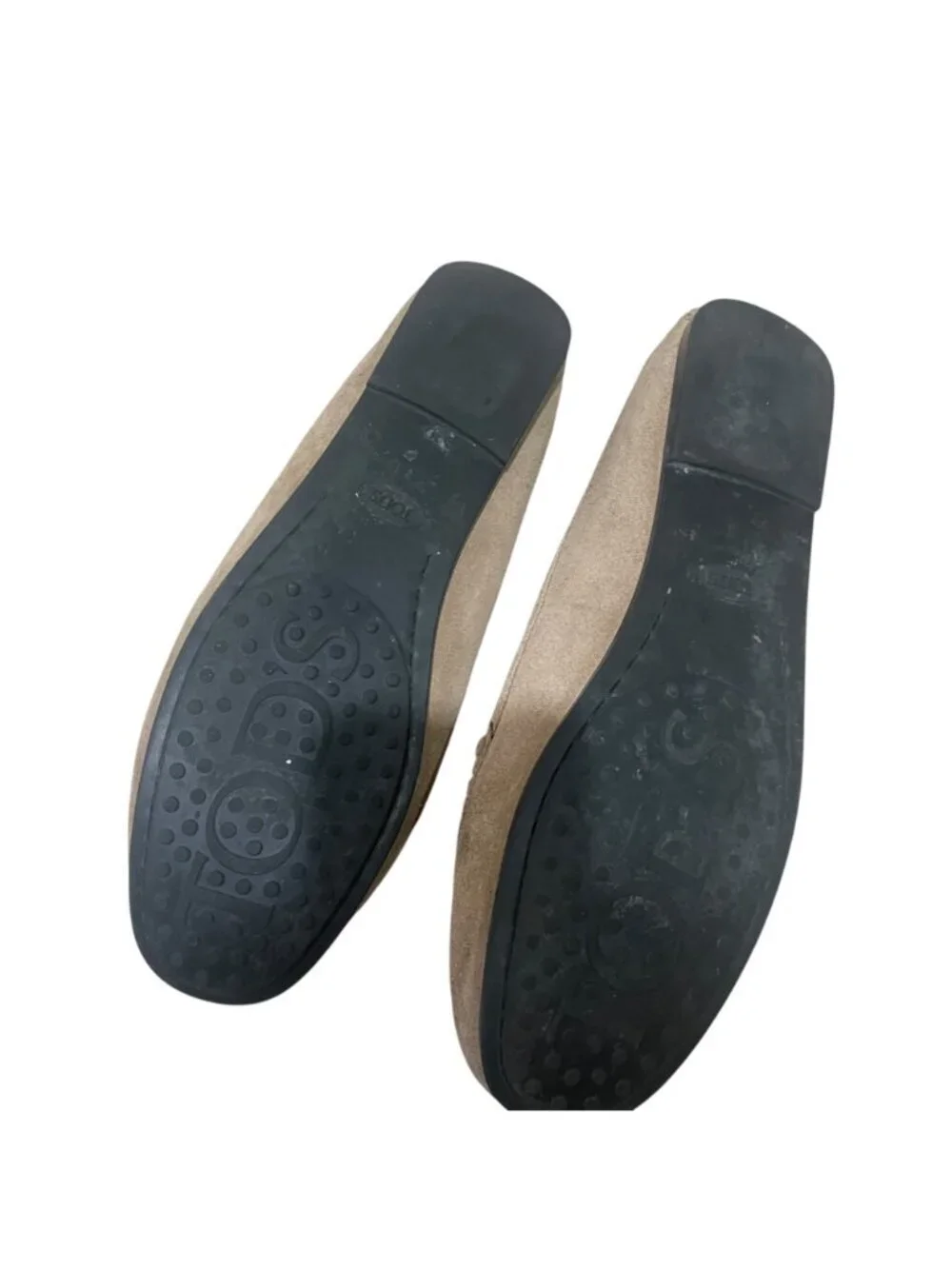 paul green cross front nubuck leather ballerina ballet flats